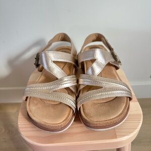 Gold Strappy Sandals